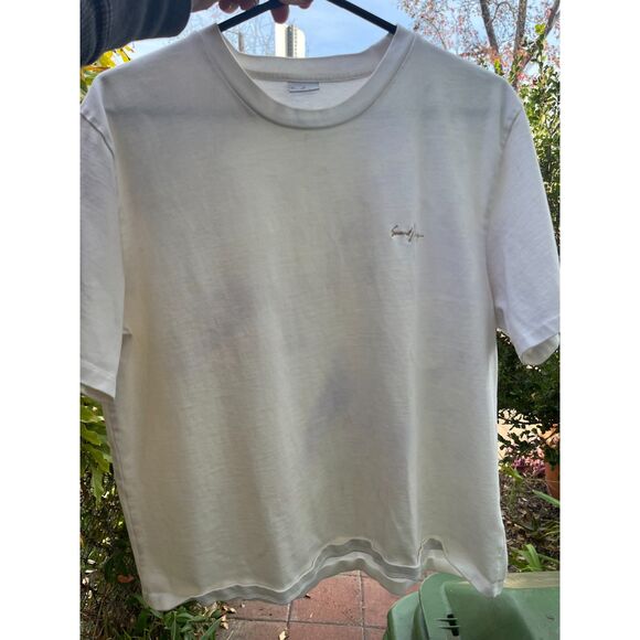 Second Layer White Cropped T Shirt Tee Top Women's Size Medium - Picture 10 of 10
